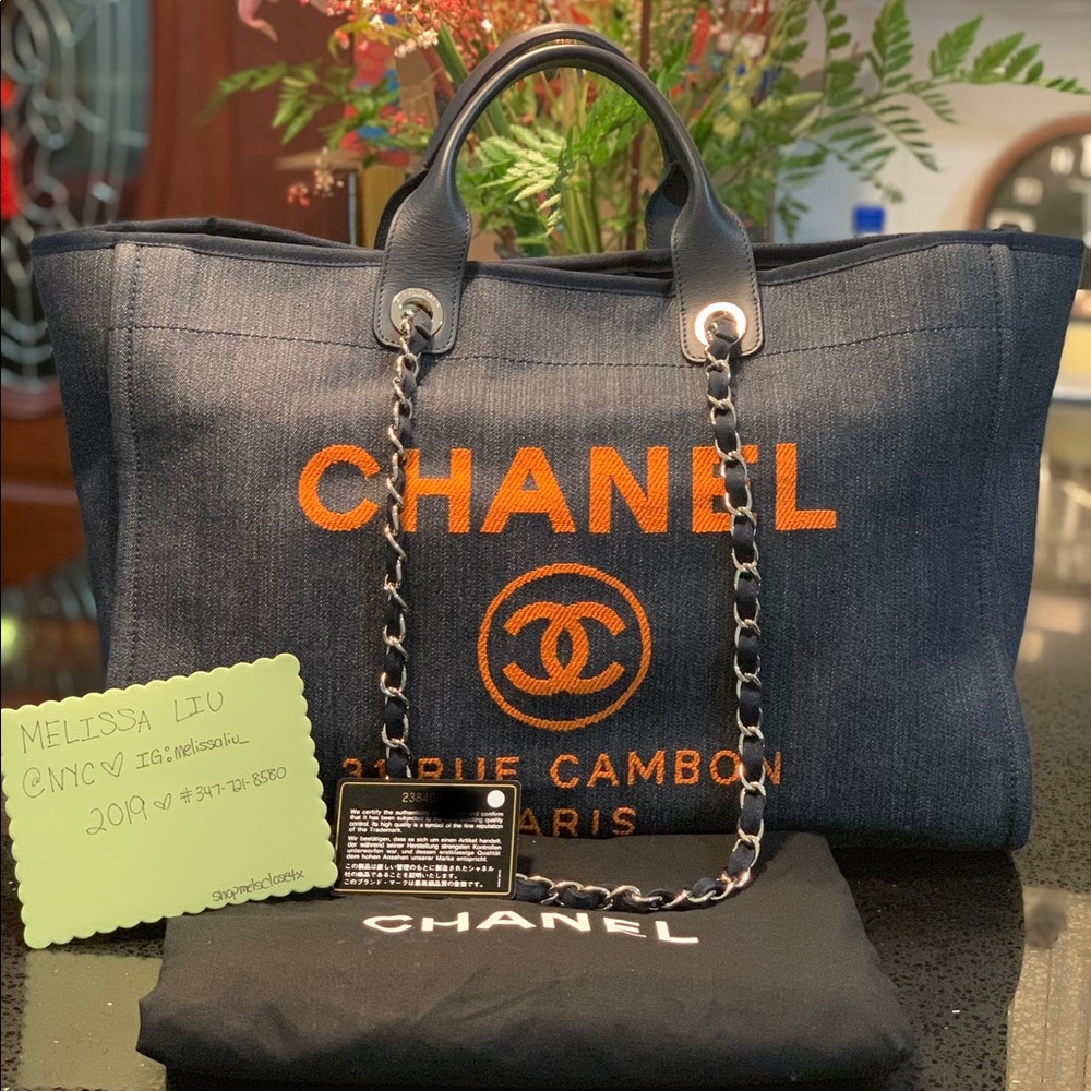 🌸Chanel Large Deauville Tote SOLD TO @kaylathorn